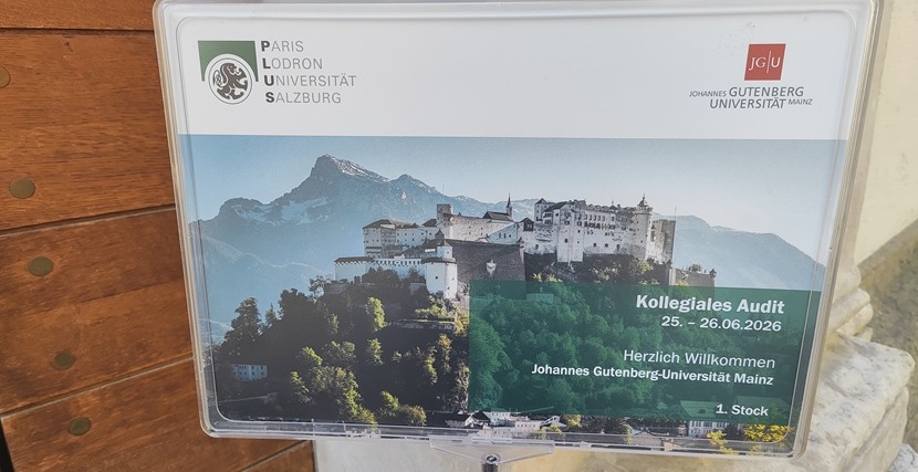 Drittes Kollegiales Audit: JGU-Delegation zu Besuch an der Universität Salzburg. Drittes Kollegiales Audit: JGU-Delegation zu Besuch an der Universität Salzburg.