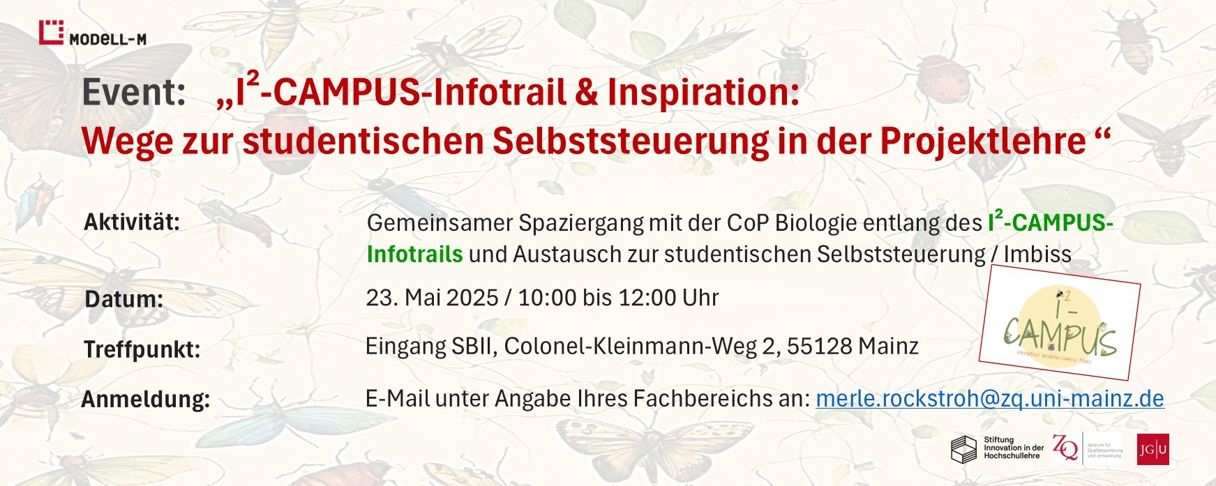 I²-CAMPUS-Infotrail & Inspiration: Wege zur studentischen Selbststeuerung in der Projektlehre